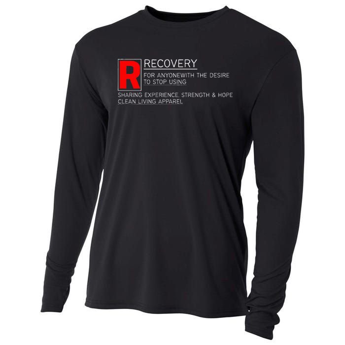 Addiction Recovery Rated Cooling Performance Long Sleeve Crew