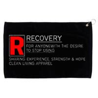 Addiction Recovery Rated Grommeted Golf Towel