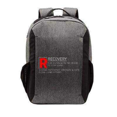 Addiction Recovery Rated Vector Backpack