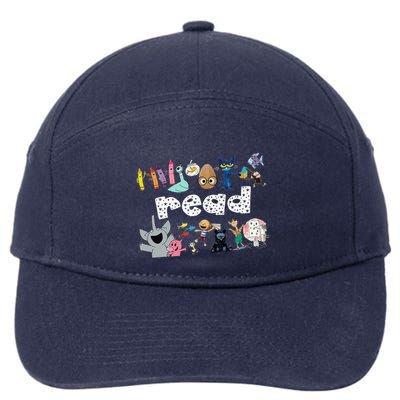 Animals Read Reading Book Librarian Across America 7-Panel Snapback Hat