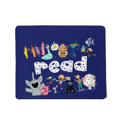 Animals Read Reading Book Librarian Across America Mousepad