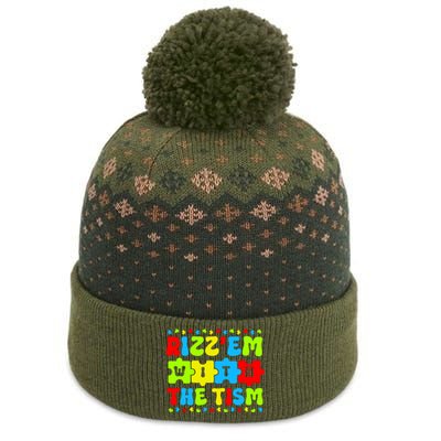 Autistic Rizz Rizzem With The Tism Meme Autism Awareness The Baniff Cuffed Pom Beanie