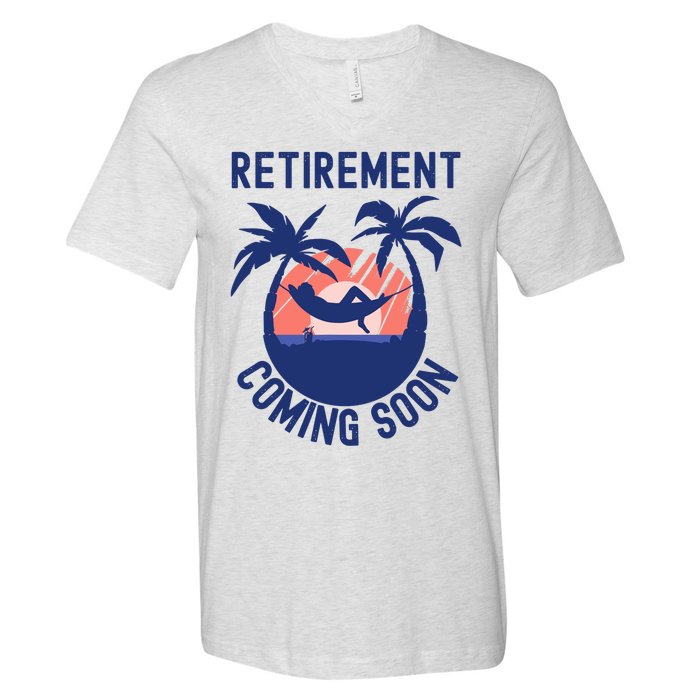 Almost Retired Retirement Coming Soon Funny Retiring Gift V-Neck T-Shirt