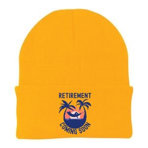 Almost Retired Retirement Coming Soon Funny Retiring Gift Knit Cap Winter Beanie