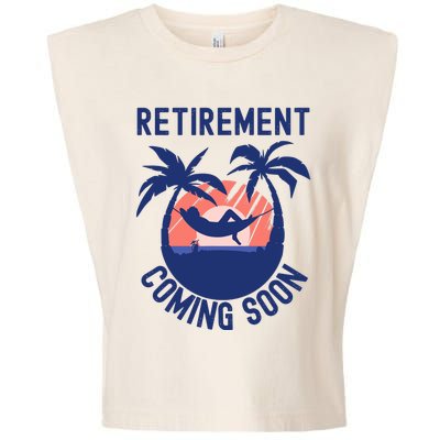 Almost Retired Retirement Coming Soon Funny Retiring Gift Garment-Dyed Women's Muscle Tee