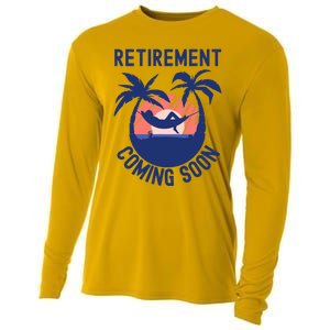 Almost Retired Retirement Coming Soon Funny Retiring Gift Cooling Performance Long Sleeve Crew