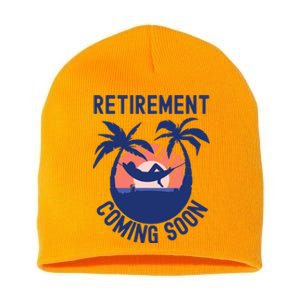 Almost Retired Retirement Coming Soon Funny Retiring Gift Short Acrylic Beanie