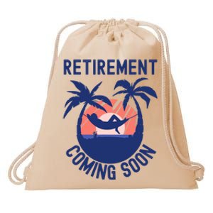 Almost Retired Retirement Coming Soon Funny Retiring Gift Drawstring Bag