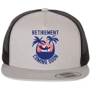 Almost Retired Retirement Coming Soon Funny Retiring Gift Flat Bill Trucker Hat