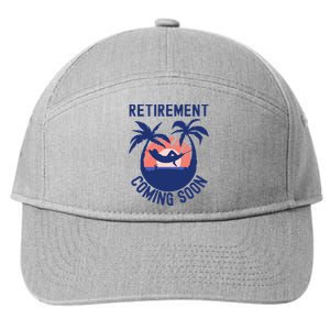 Almost Retired Retirement Coming Soon Funny Retiring Gift 7-Panel Snapback Hat