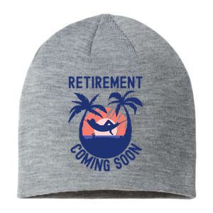 Almost Retired Retirement Coming Soon Funny Retiring Gift Sustainable Beanie