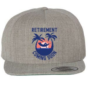 Almost Retired Retirement Coming Soon Funny Retiring Gift Wool Snapback Cap