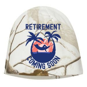 Almost Retired Retirement Coming Soon Funny Retiring Gift Kati - Camo Knit Beanie