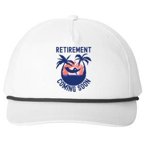 Almost Retired Retirement Coming Soon Funny Retiring Gift Snapback Five-Panel Rope Hat