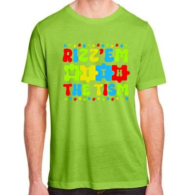 Autistic Rizz RizzEm With The Tism Meme Autism Awareness Gift Adult ChromaSoft Performance T-Shirt