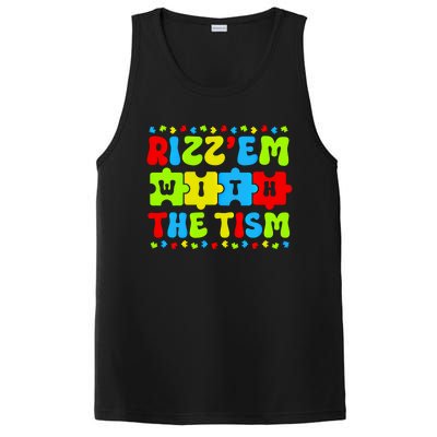 Autistic Rizz RizzEm With The Tism Meme Autism Awareness Gift PosiCharge Competitor Tank