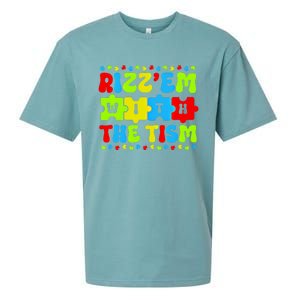 Autistic Rizz RizzEm With The Tism Meme Autism Awareness Gift Sueded Cloud Jersey T-Shirt