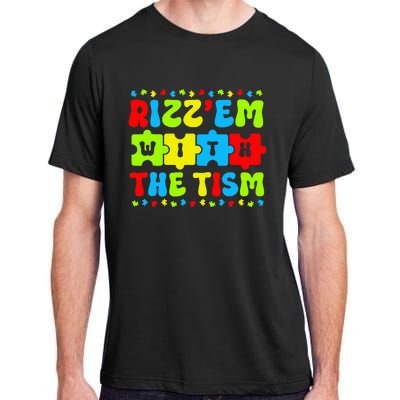 Autistic Rizz Rizz'em with The Tism Meme Autism Awareness Adult ChromaSoft Performance T-Shirt