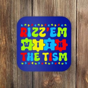 Autistic Rizz Rizz'em with The Tism Meme Autism Awareness Coaster