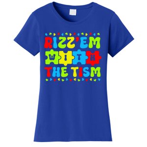 Autistic Rizz Rizz'em with The Tism Meme Autism Awareness Women's T-Shirt