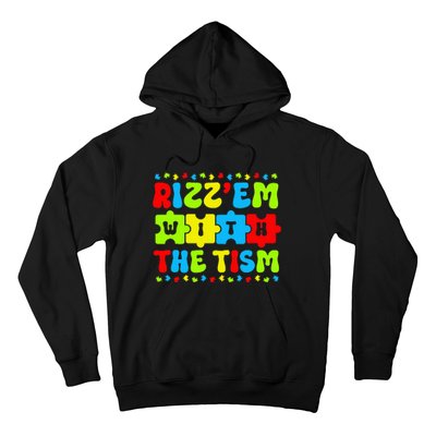 Autistic Rizz Rizz'em with The Tism Meme Autism Awareness Hoodie