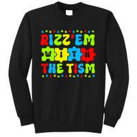 Autistic Rizz Rizz'em with The Tism Meme Autism Awareness Sweatshirt