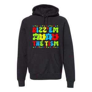 Autistic Rizz Rizz'em with The Tism Meme Autism Awareness Premium Hoodie