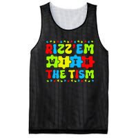 Autistic Rizz Rizz'em with The Tism Meme Autism Awareness Mesh Reversible Basketball Jersey Tank