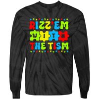 Autistic Rizz Rizz'em with The Tism Meme Autism Awareness Tie-Dye Long Sleeve Shirt