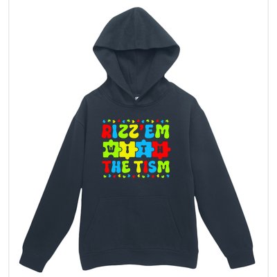 Autistic Rizz Rizz'em with The Tism Meme Autism Awareness Urban Pullover Hoodie