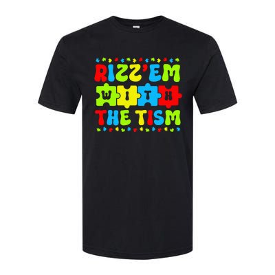 Autistic Rizz Rizz'em with The Tism Meme Autism Awareness Softstyle CVC T-Shirt