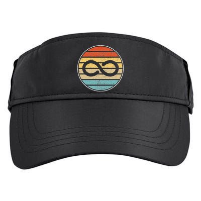 Autism Rights Retro Vintage Infinity – Autism Awareness Adult Drive Performance Visor