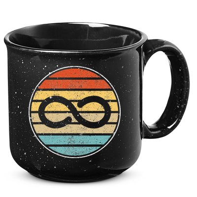 Autism Rights Retro Vintage Infinity – Autism Awareness 15oz Campfire Ceramic Mug