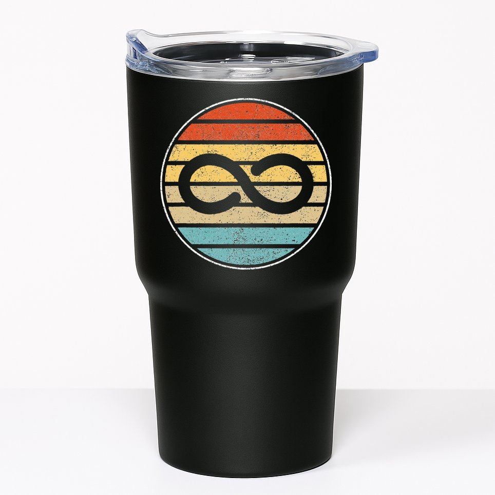 Autism Rights Retro Vintage Infinity – Autism Awareness Tumbler