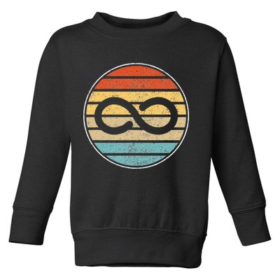 Autism Rights Retro Vintage Infinity – Autism Awareness Toddler Sweatshirt