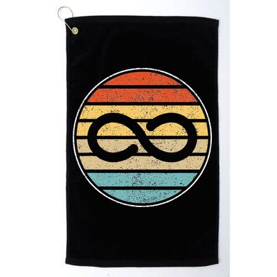 Autism Rights Retro Vintage Infinity – Autism Awareness Golf Towel