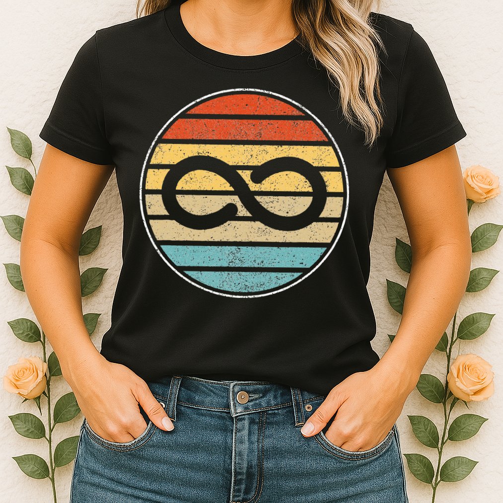 Autism Rights Retro Vintage Infinity – Autism Awareness Womens T-Shirt