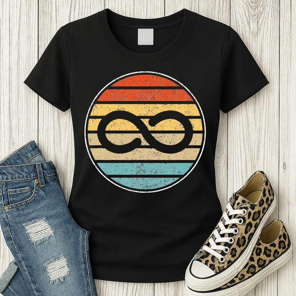 Autism Rights Retro Vintage Infinity – Autism Awareness Womens T-Shirt