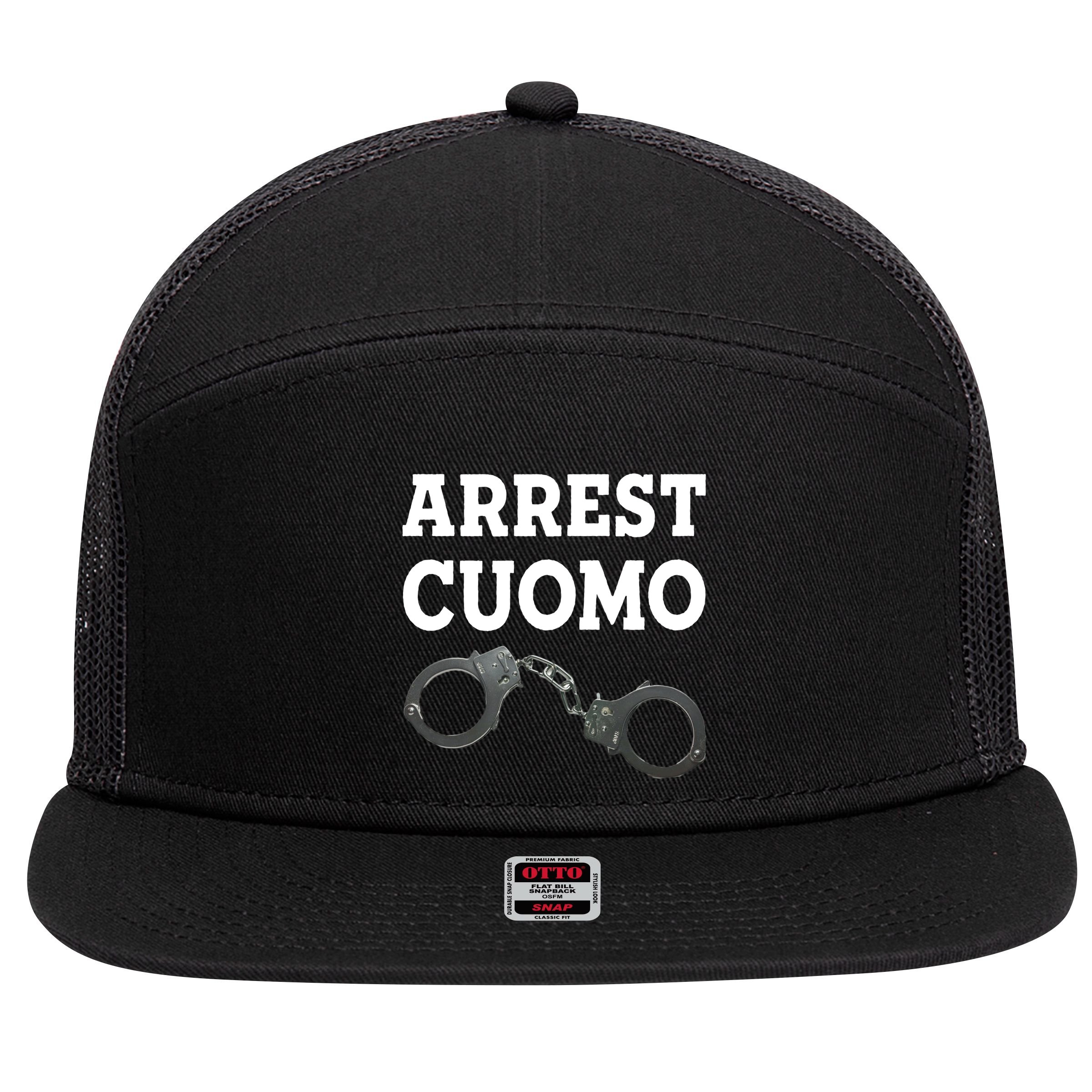 Arrest Cuomo 7 Panel Mesh Trucker Snapback Hat