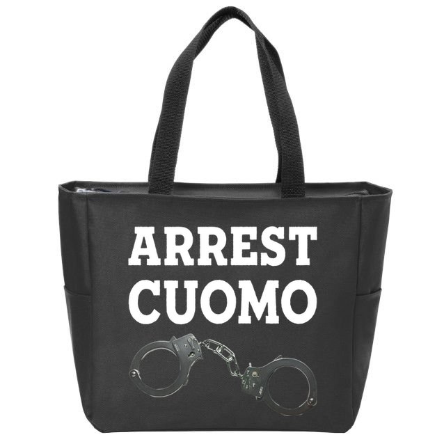 Arrest Cuomo Zip Tote Bag