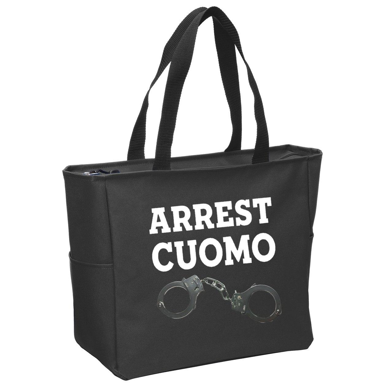 Arrest Cuomo Zip Tote Bag
