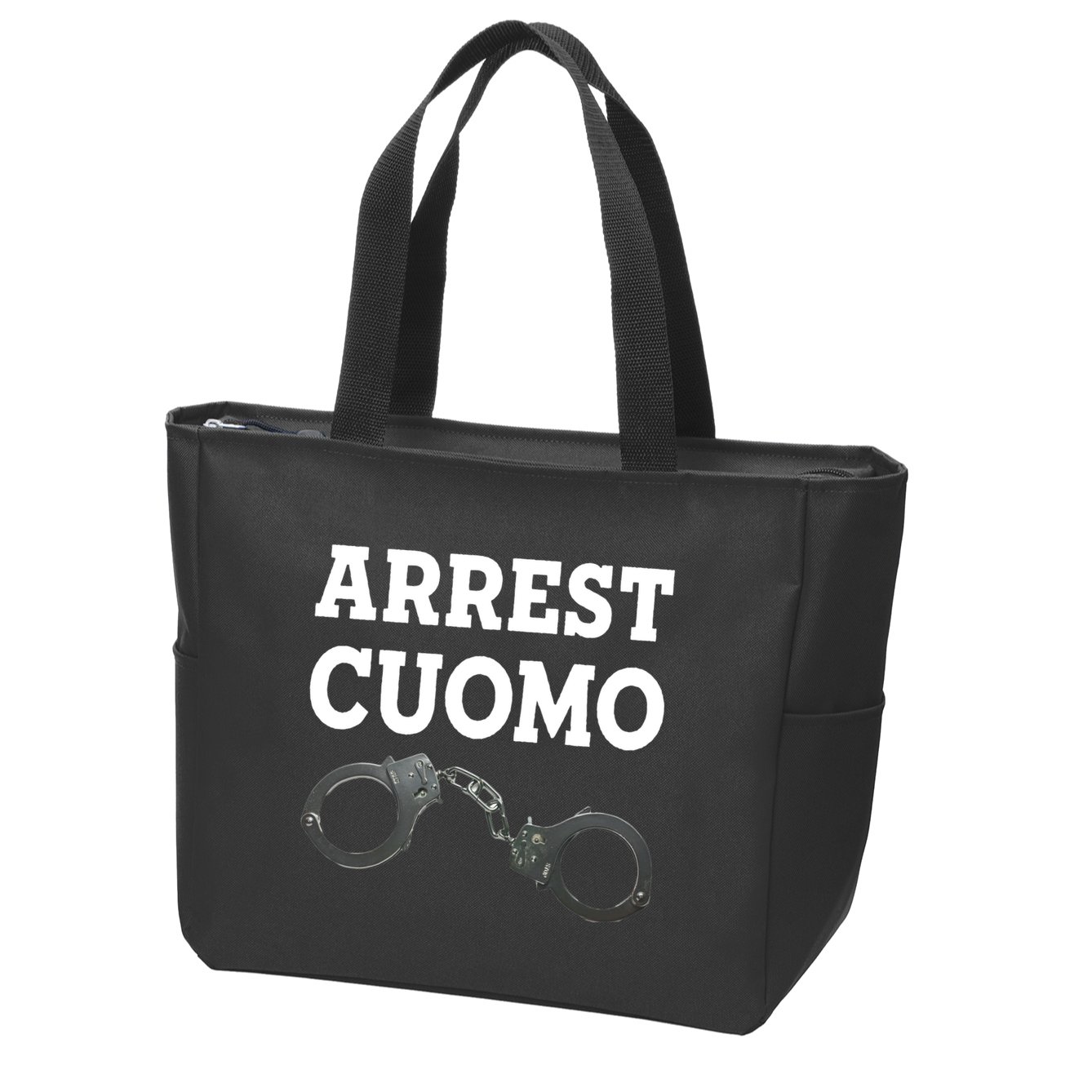 Arrest Cuomo Zip Tote Bag