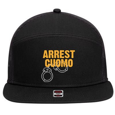 Arrest Cuomo Andrew Cuomo Resigns 7 Panel Mesh Trucker Snapback Hat