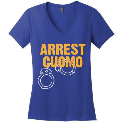 Arrest Cuomo Andrew Cuomo Resigns Women's V-Neck T-Shirt