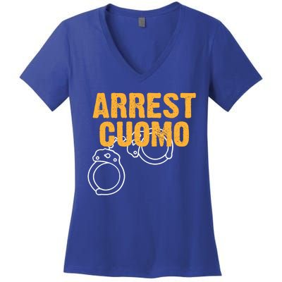 Arrest Cuomo Andrew Cuomo Resigns Women's V-Neck T-Shirt