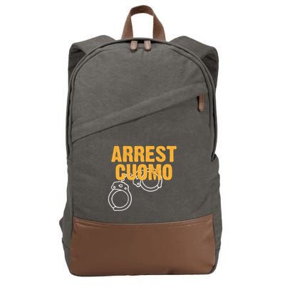 Arrest Cuomo Andrew Cuomo Resigns Cotton Canvas Backpack