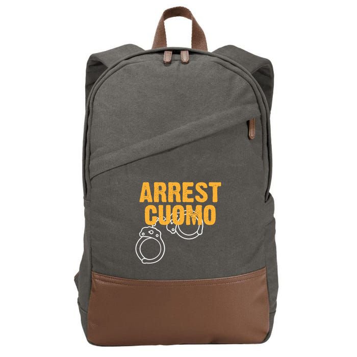 Arrest Cuomo Andrew Cuomo Resigns Cotton Canvas Backpack