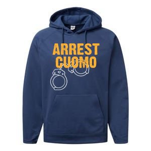 Arrest Cuomo Andrew Cuomo Resigns Performance Fleece Hoodie