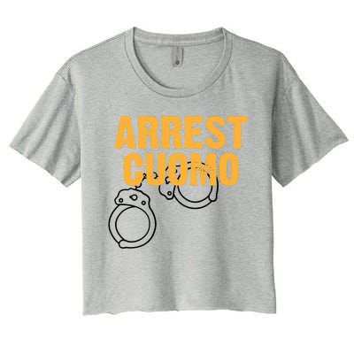 Arrest Cuomo Andrew Cuomo Resigns Women's Crop Top Tee