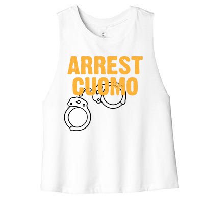 Arrest Cuomo Andrew Cuomo Resigns Women's Racerback Cropped Tank